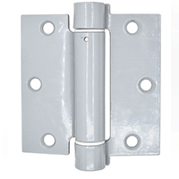 Description: 3-1/2" x 3-1/2" Steel Spring Hinge 
Material: Steel  
Finish: Power Coated
Size: 3-1/2" x 3-1/2"
