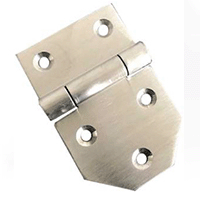 Description: Strap Hinge 
Material: Stainless Steel
Finish: Polished
