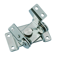 Description: Stainless Steel Torsion Hinge
Material: Stainless Steel
Size: 2-3/8” x 1-3/16” 
