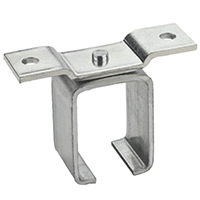 Description: Single Ceiling Track Bracket
Material: Steel
Finish: Zinc
