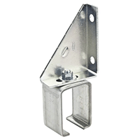 Description: Single Track Bracket
Material: Steel
Finish: Zinc
