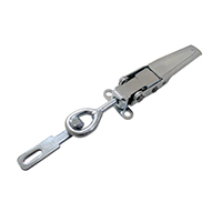 Description: Heavy Duty Adjustable Draw Latch
Material: Steel  
Finish: Zinc 
Size: 9.5”
