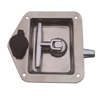 Description: Paddle Lock
Material: Stainless steel 
Note: Plastic keyhole cover
