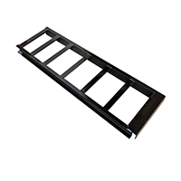 Description: 7ft Dump Trailer Ramp
Material: Steel
Finish: Power coated
Size: 84”x12”x3”
Angle: 3/16”
Channel: 3”
