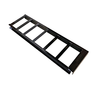 Description: 7ft Dump Trailer Ramp
Material: Steel
Finish: Power coated
Size: 84”x12”x3”
Angle: 3/16”
Channel: 3”
